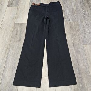 Lauren Ralph Lauren Leather Side Buckle Pants Trousers Black Women's 6 Classic